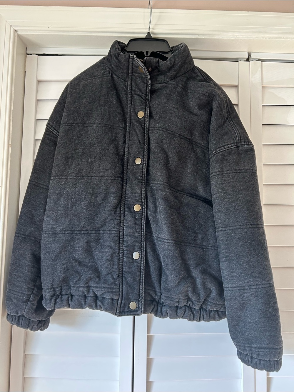 Highway Jeans Women's Charcoal Puffer Jacket